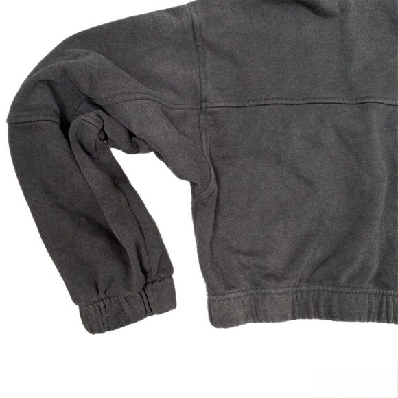 Forever 21 Black Bomber Jacket with Hood - Picture 4 of 5